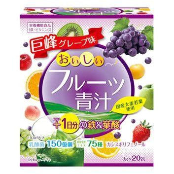 YUWA Aojiru Delicious Fruit Juice, 20 sachets