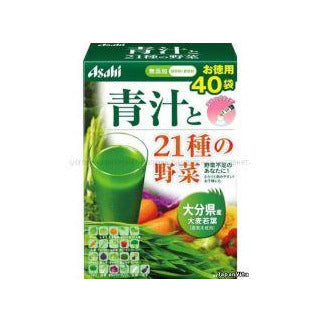 ASAHI Зеленый напиток аодзиру с овощами, 40 саше