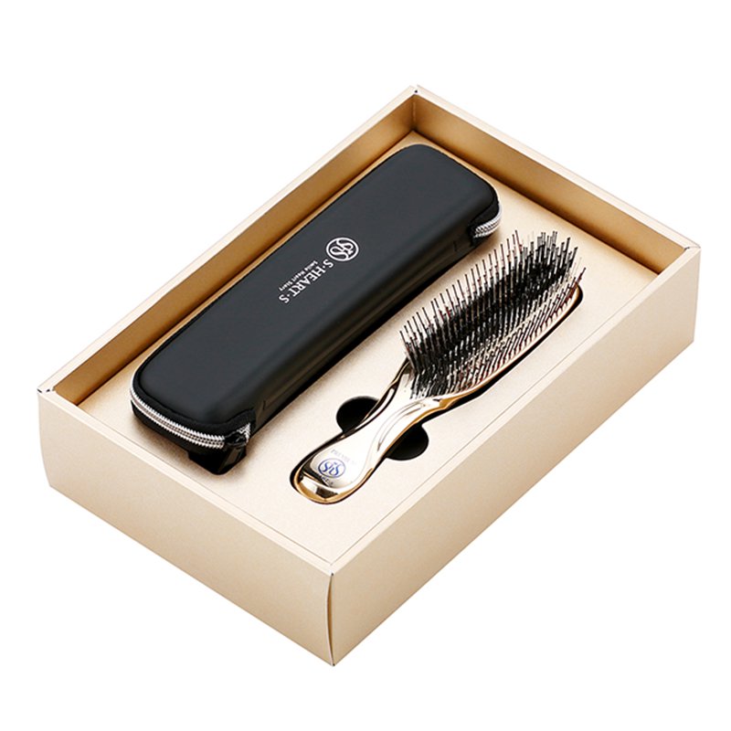 MAJESTIC Scalp Brush Massage comb (long) in a gift box