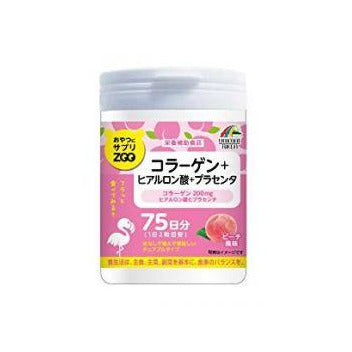 Unimat Riken Chewable collagen, hyaluron and placenta with peach flavor, 75 days